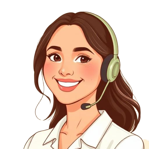 Atendente sorridente — Suporte